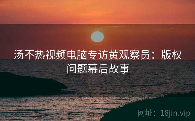 汤不热视频电脑专访黄观察员:版权问题幕后故事 汤不热视频电脑专访黄观察员:版权问题幕后故事